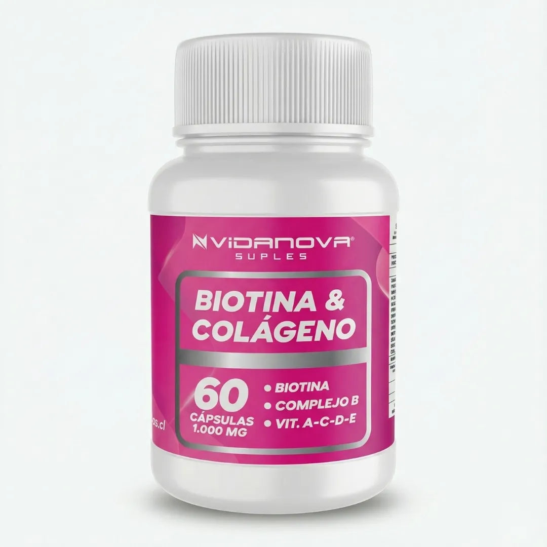 BIOTINA + COLÁGENO 1000MG 60CAPS