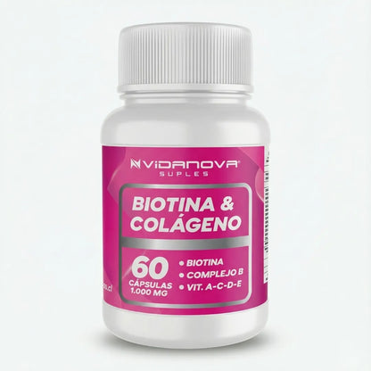 BIOTINA + COLÁGENO 1000MG 60CAPS