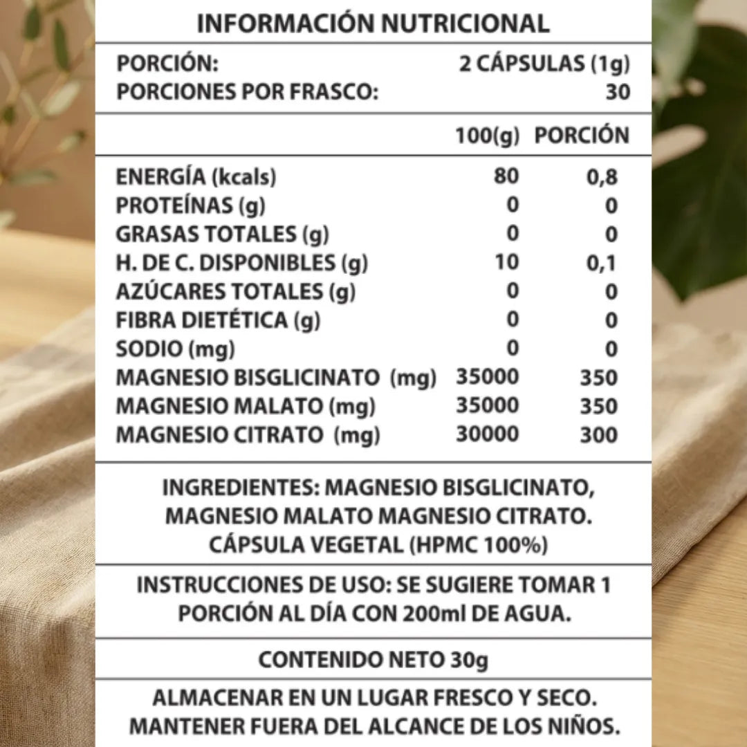 MAGNESIO COMPLEX 1000MG 60CAPS